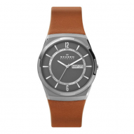 Skagen Melbye Three-Hand Watch with Stainless Steel Mesh Band