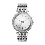 Darci Silver Dial Pave Bezel Ladies Watch