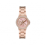 Camille Three-Hand Rose Gold-Tone Stainless Steel Watch