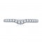 14K White Gold 0.42Ctw Semi Mount .