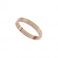 14kt Yellow 1/3 CTW Diamond Bangle Bracelet