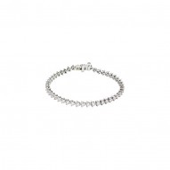 14K White 5 CTW Diamond Line 7.25" Bracelet