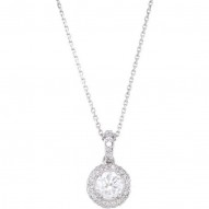 14K White 1/2 CTW Diamond 18" Necklace