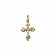 Two Tone Crucifix Pendant -50029369