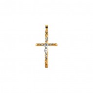 Two Tone Crucifix Pendant -50029456