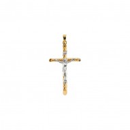 Two Tone Crucifix Pendant -50029455