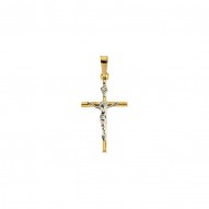 Two Tone Crucifix Pendant -50029625