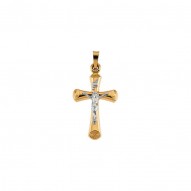 Two Tone Crucifix Pendant -50029629
