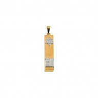 Two Tone Mezuzah Pendant -50030785
