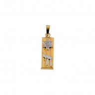 Two Tone Mezuzah Pendant -50030787