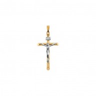 Two Tone Crucifix Pendant -50031098