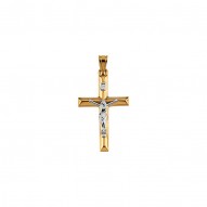 Two Tone Crucifix Pendant -50031101