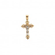 Two Tone Crucifix Pendant -50031304