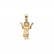 Two Tone Divino Nino (infant Jesus) Pendant -50032216