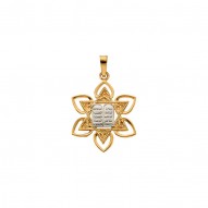 Two Tone Star Of David Pendant -50030067
