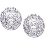 14K White 1/4 CTW Diamond Earrings