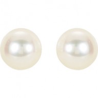 14K Yellow 6.5-7mm Panache™ Freshwater Cultured Pearl Earrings
