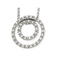 14K White 1/4 CTW Diamond 18" Necklace