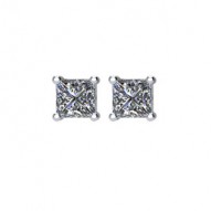 14kt White 1/4CTW Diamond Earrings