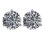 14kt White 1/2 CTW Diamond Earrings