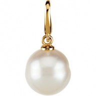 Freshwater Cultured Circle Pearl Charm -90000860