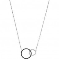 14K White 1/3 CTW Diamond Circle 18" Necklace