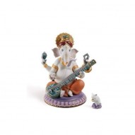 Lladro 01007181 Veena Ganesha Figurine (Limted Edition)
