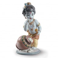 Lladro 01009190 Krishna Butterthief Figurine