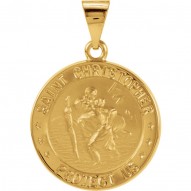 Hollow Round St. Christopher Medal -50032166