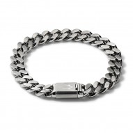 Bulova Stainless Steel Chain Link Bracelet