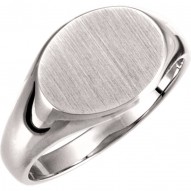 5545 9x11mm Solid Oval Signet Ring