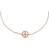 Petite Peace Sign 5.75" - 6.75" Bracelet