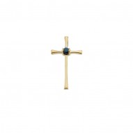 Cross Pendant W/sapphire -50030267