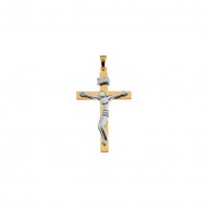 Two Tone Crucifix Pendant -50029374