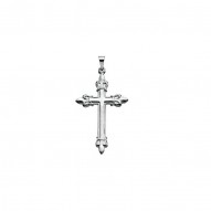 Cross Pendant W/fleur De Lis Design -50029408