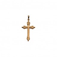 Cross Pendant W/fleur De Lis Design -50029409