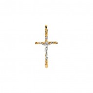 Two Tone Crucifix Pendant -50029455