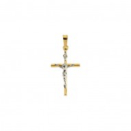 Two Tone Crucifix Pendant -50029625