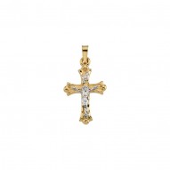Two Tone Crucifix Pendant -50029627