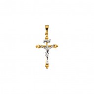 Two Tone Crucifix Pendant -50029630