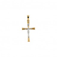 Two Tone Crucifix Pendant -50029635
