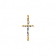 Two Tone Crucifix Pendant -50031098