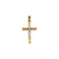 Two Tone Crucifix Pendant -50031101