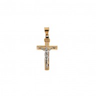 Two Tone Crucifix Pendant -50031324
