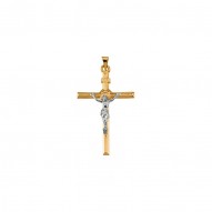 Two Tone Crucifix Pendant -50031345