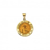 Hollow Round Sacred Heart Of Jesus Medal -50032181