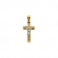 Two Tone Crucifix Pendant -50032417