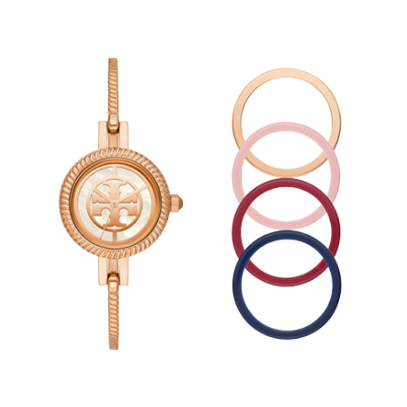 Reva Watch, Gold-Tone Stainless Steel/Ivory, 36 MM: Women's Designer Strap  Watches
